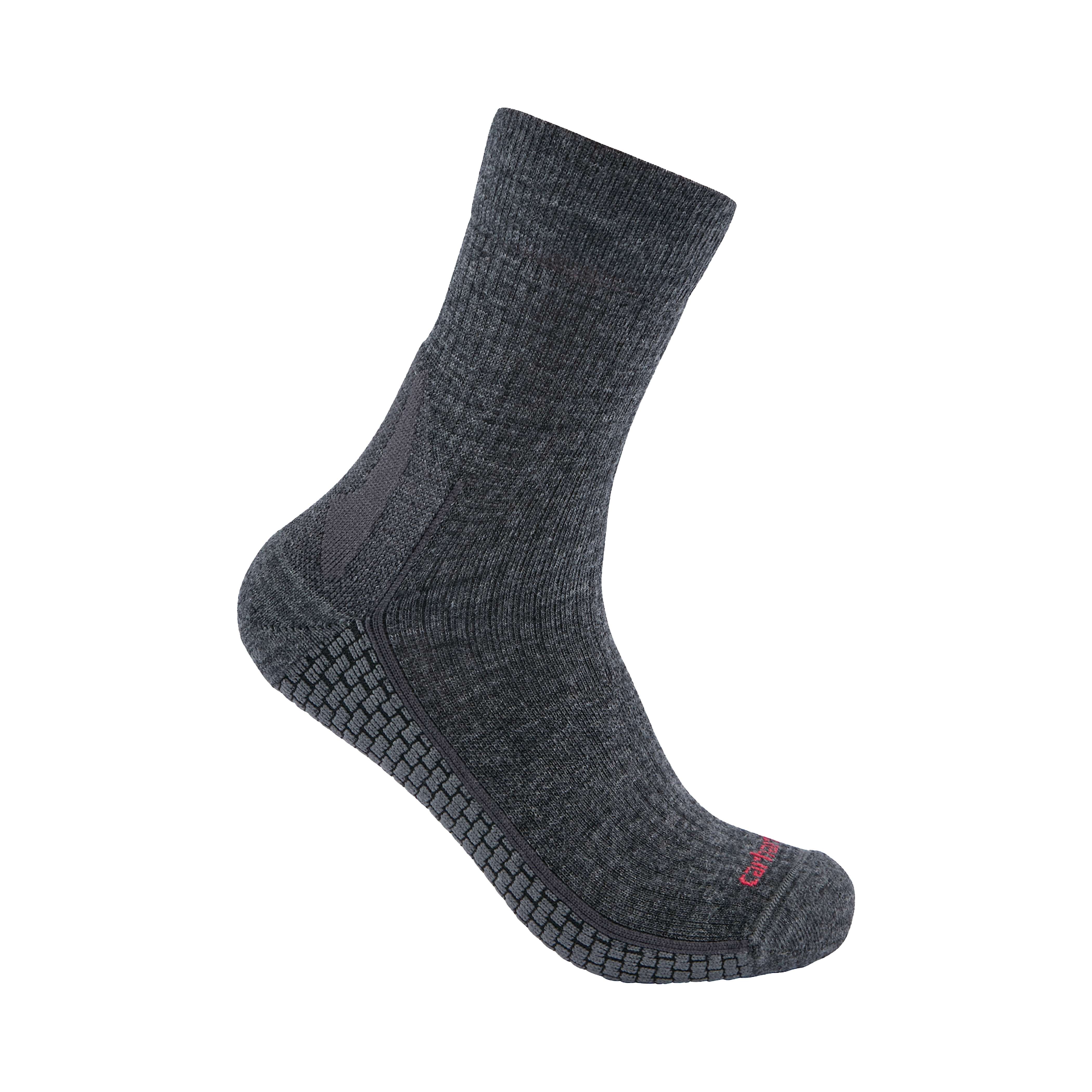 Additional thumbnail 1 of Force Grid Midweight Synthetic-Merino Wool Blend Short Crew Sock