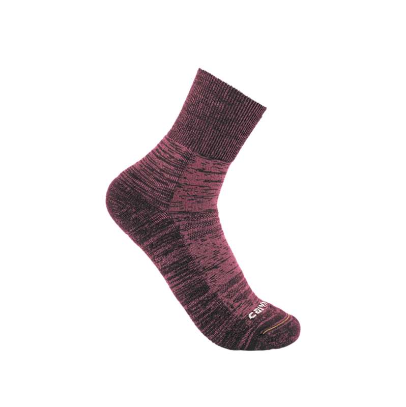 Carhartt  Magenta Twin Knit Midweight Short Crew Sock