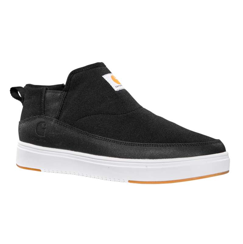 Carhartt  Black Detroit Canvas Mid Slip On Sneaker