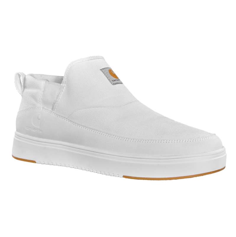 Carhartt  White Detroit Canvas Mid Slip On Sneaker