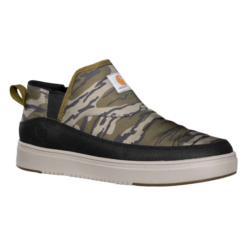 Carhartt  Mossy Oak Bottomland Camo Detroit Canvas Mid Slip On Sneaker