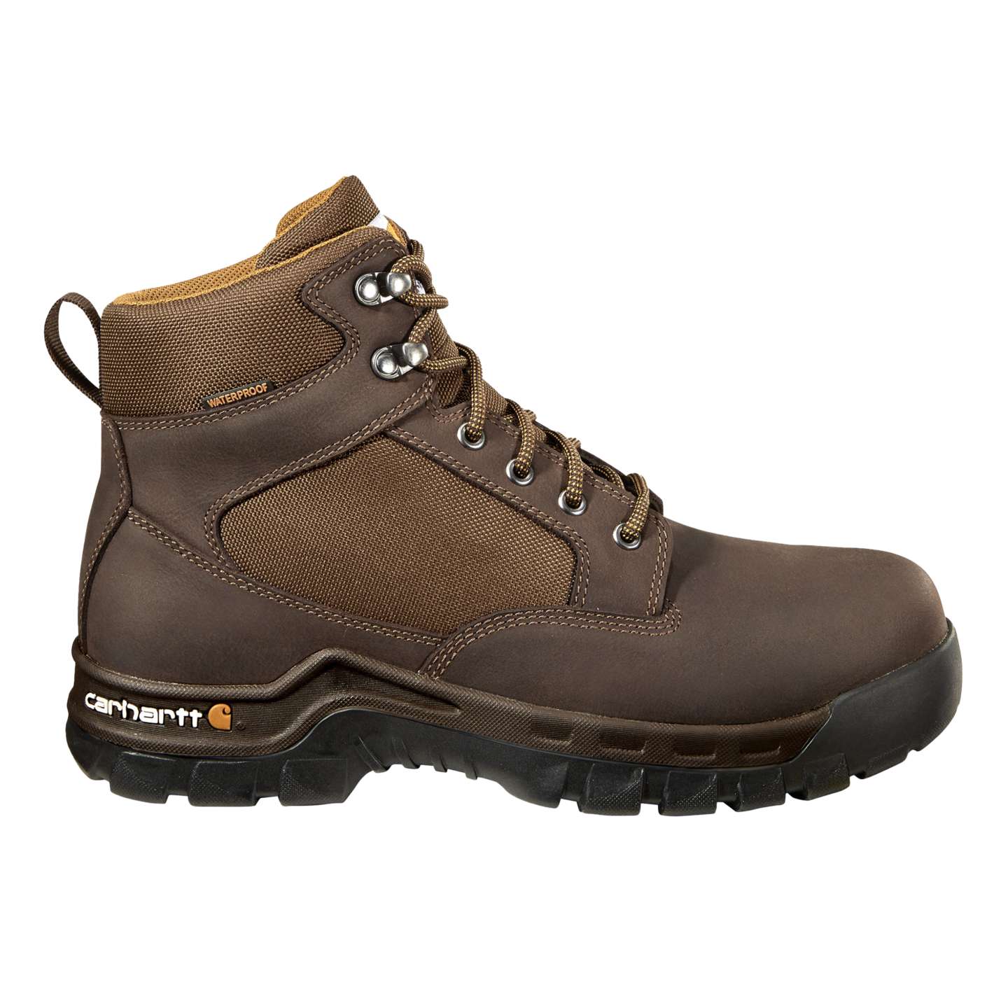 Мужские ботинки Carhartt Rugged Flex 6" Waterproof Soft Toe Work, цвет: Тёмный коричневый — фото 2