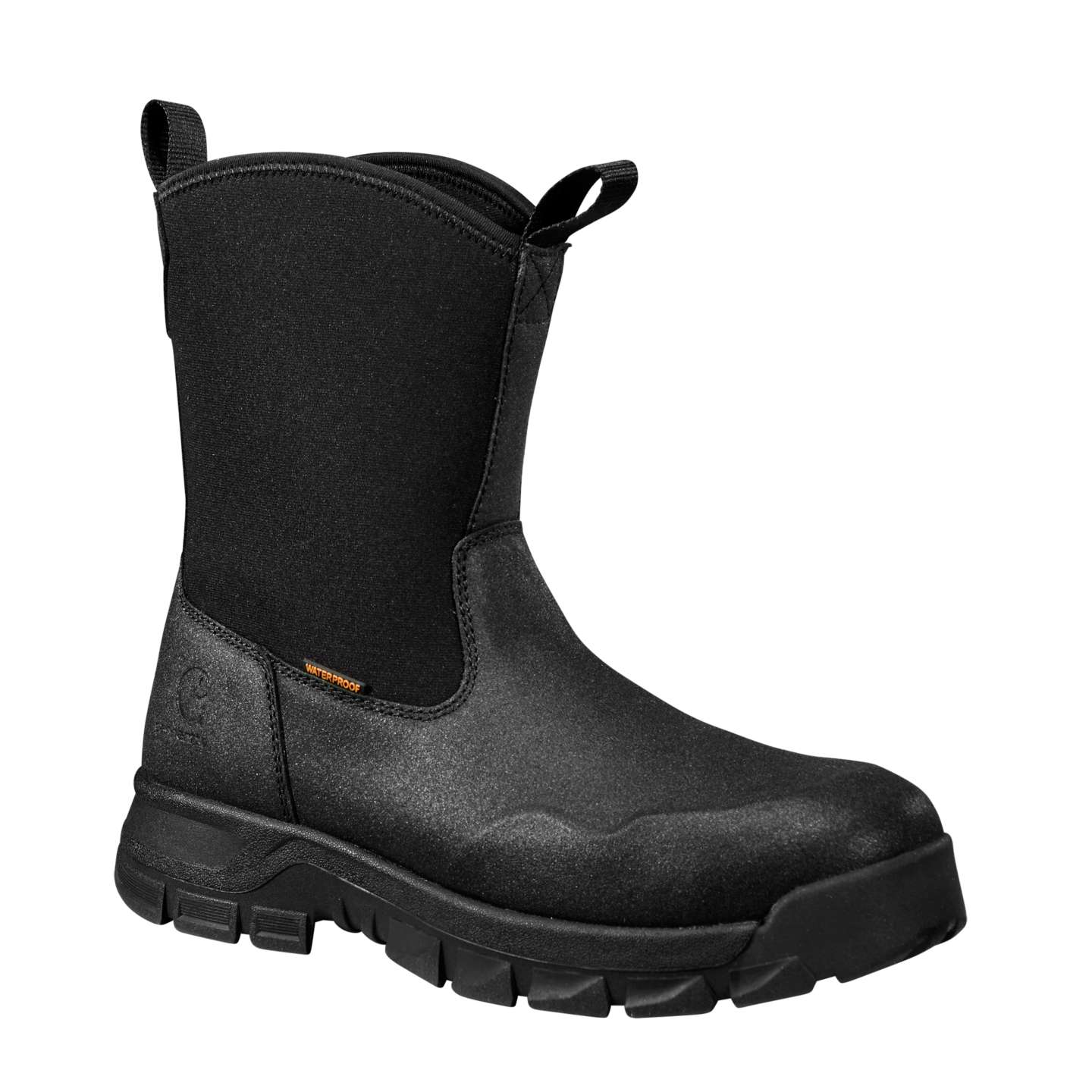 Мужские ботинки Carhartt Kentwood Waterproof 9" Steel Toe Wellington, цвет: Чёрный — фото 2