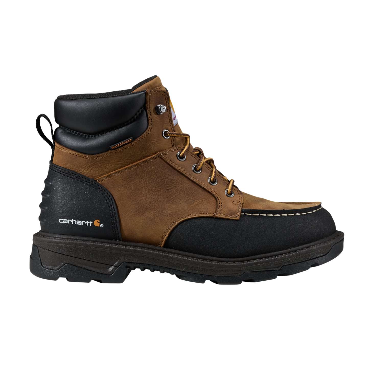 Мужские ботинки Carhartt Hamilton 6" Waterproof Moc Toe Work, цвет: Коричневый рыжевато-коричневый — фото 2