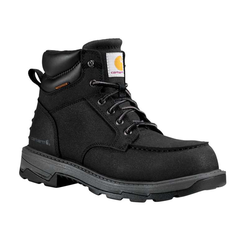 Carhartt  Black Hamilton 6" Waterproof Composite Moc Toe Work Boot
