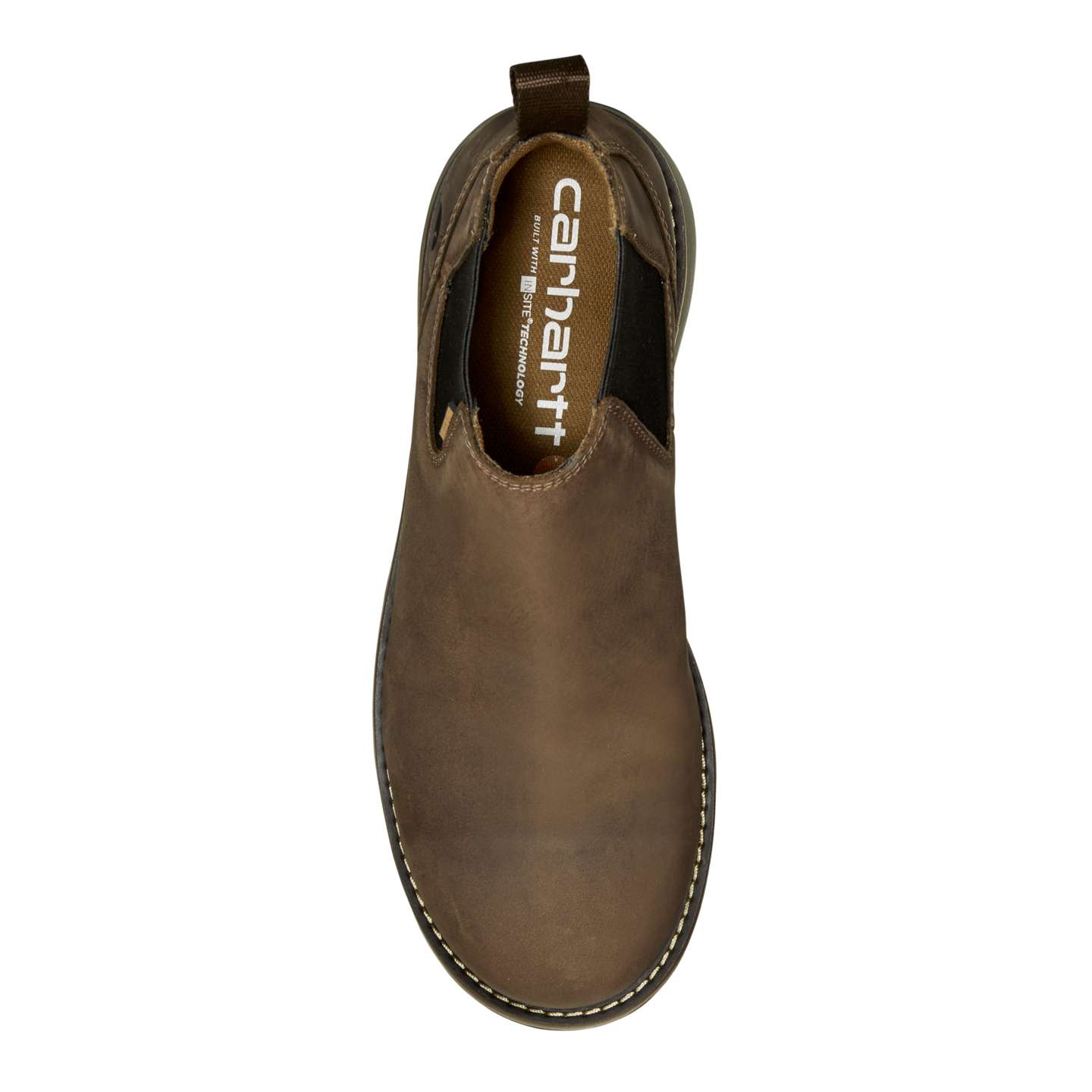 Мужские ботинки Carhartt Millbrook Water Resistant 4" Soft Toe Romeo Wedge Boot, цвет: Тёмный коричневый — фото 6