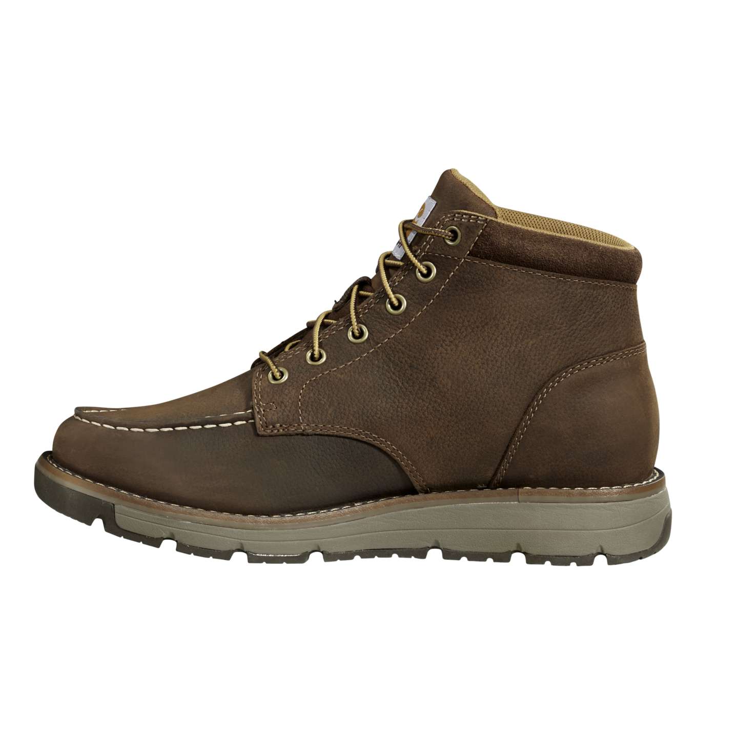 Мужские ботинки Carhartt Millbrook Soft Toe Moc Wedge, цвет: Тёмный коричневый — фото 4