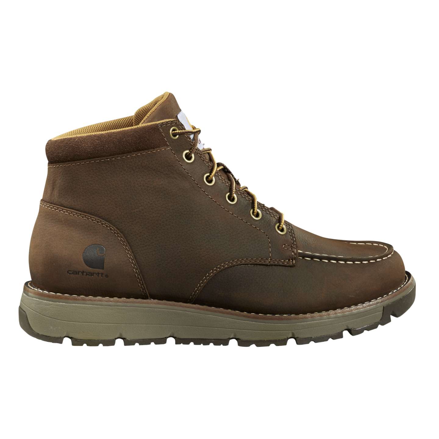 Мужские ботинки Carhartt Millbrook Steel Toe Moc Wedge Boot, цвет: Тёмный коричневый — фото 2