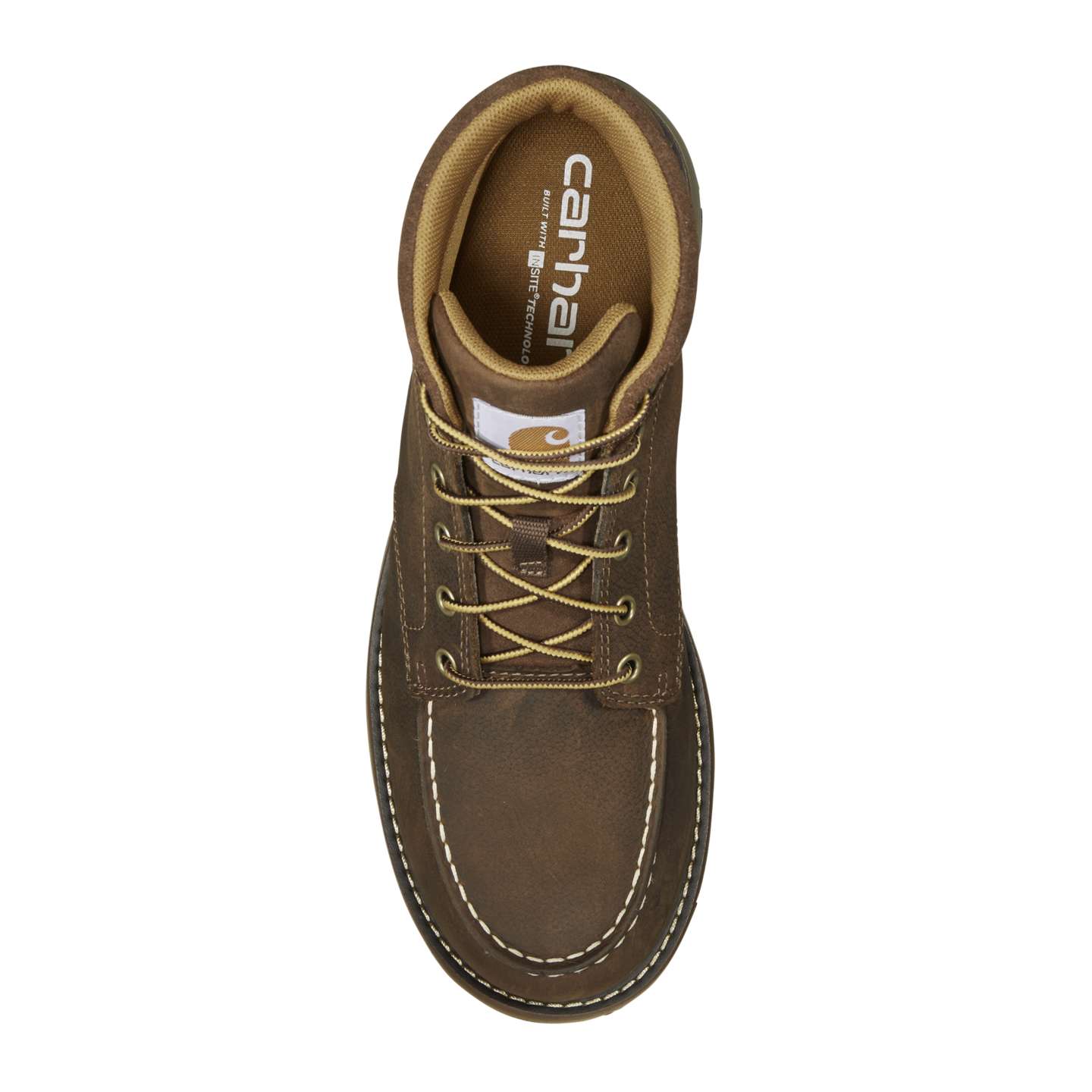 Мужские ботинки Carhartt Millbrook Steel Toe Moc Wedge Boot, цвет: Тёмный коричневый — фото 6