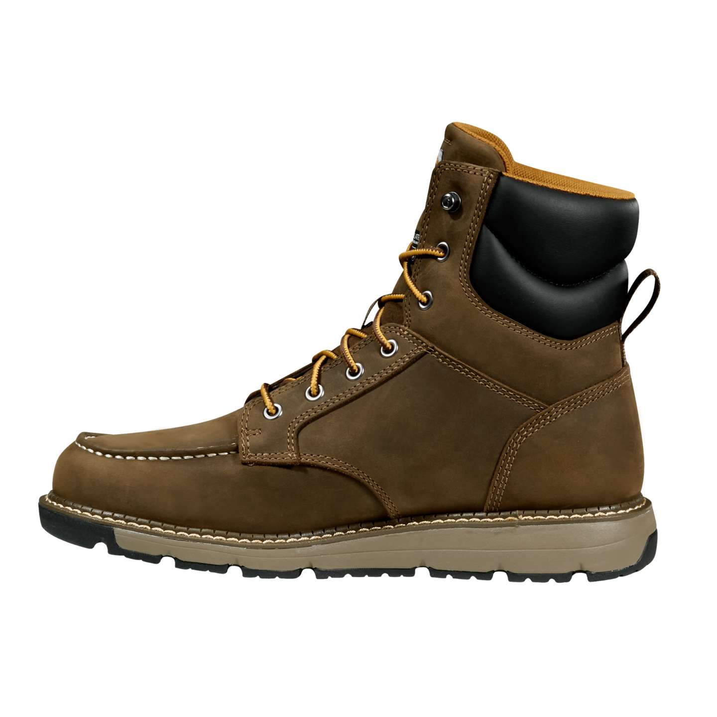 Мужские ботинки Carhartt Millbrook 6" Waterproof Wedge, цвет: Тёмный коричневый — фото 3