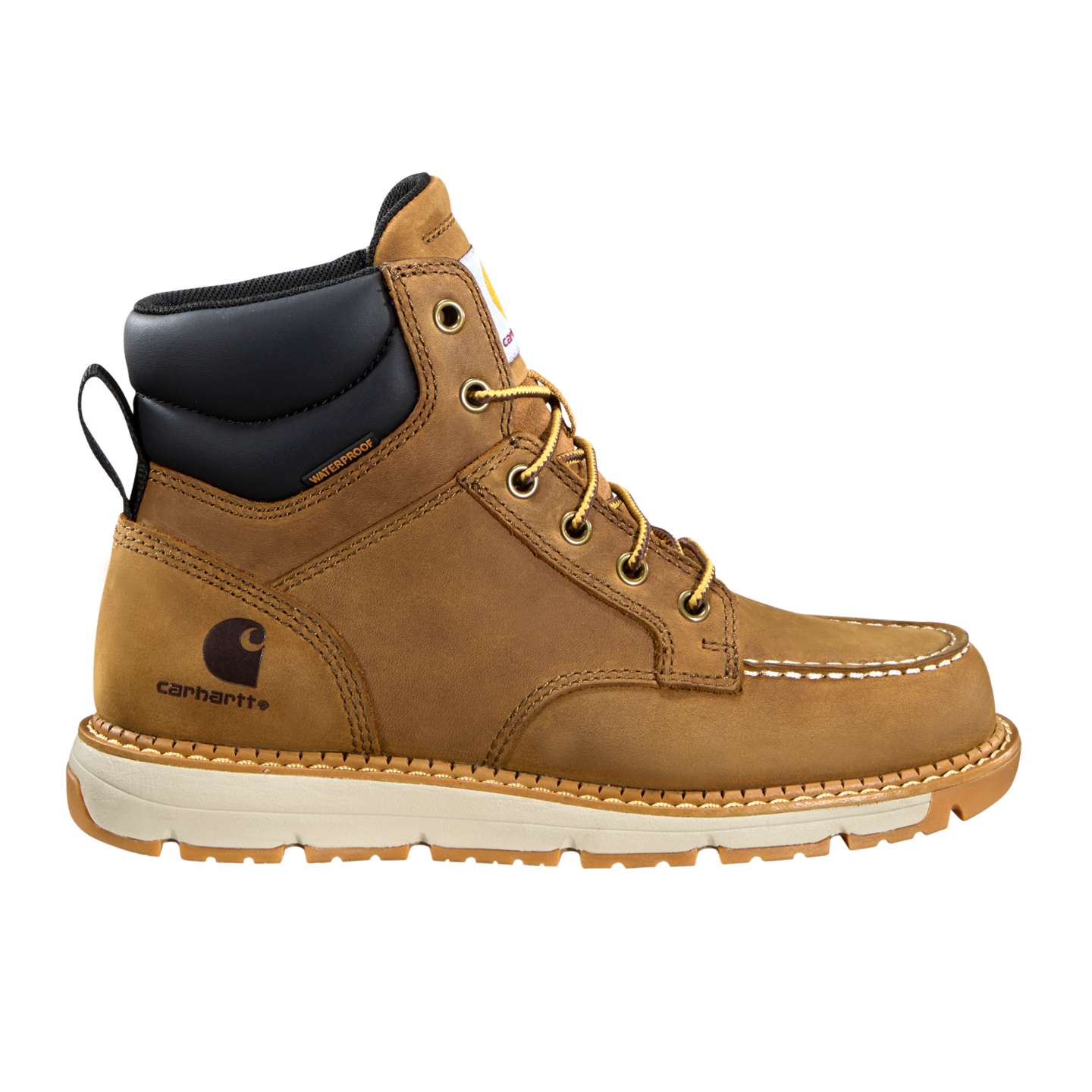 Женские ботинки Carhartt Millbrook 6" Waterproof Wedge, цвет: Светлый коричневый — фото 2