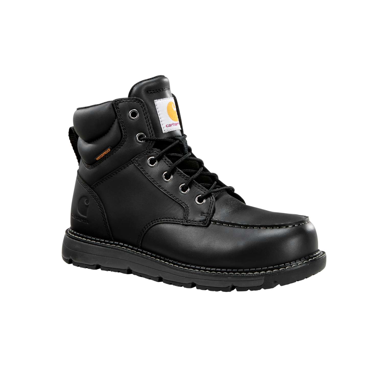 Женские ботинки Carhartt Millbrook 6" Waterproof Nano Toe Wedge Work Boot, цвет: Чёрный — фото 1