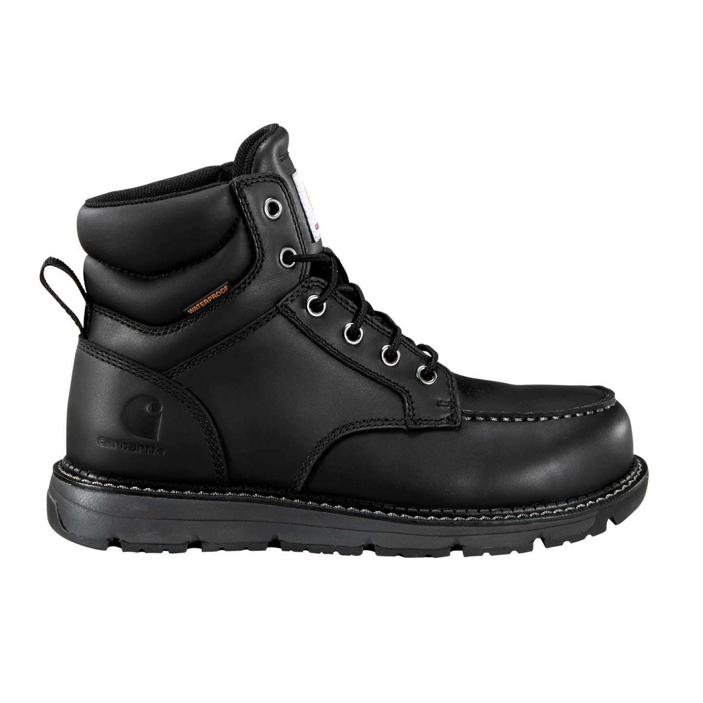 Женские ботинки Carhartt Millbrook 6" Waterproof Nano Toe Wedge Work Boot, цвет: Чёрный — фото 2