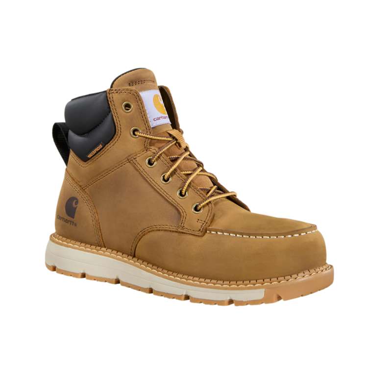 Carhartt  Light Brown Women's Millbrook 6" Waterproof Nano Toe Wedge Work Boot