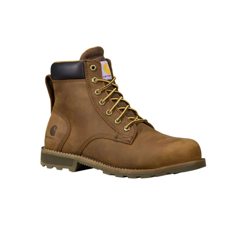 Carhartt  Bison Brown Oil Tan Frontier 6" Water Resistant Steel Toe Boot