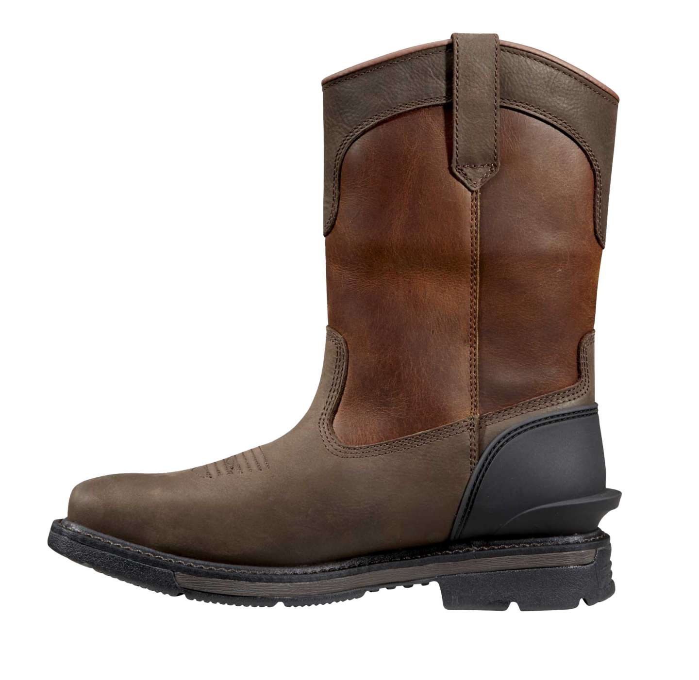 Мужские ботинки Carhartt Montana Waterproof 11" Steel Square Toe Wellington, цвет: Тёмный коричневый — фото 3