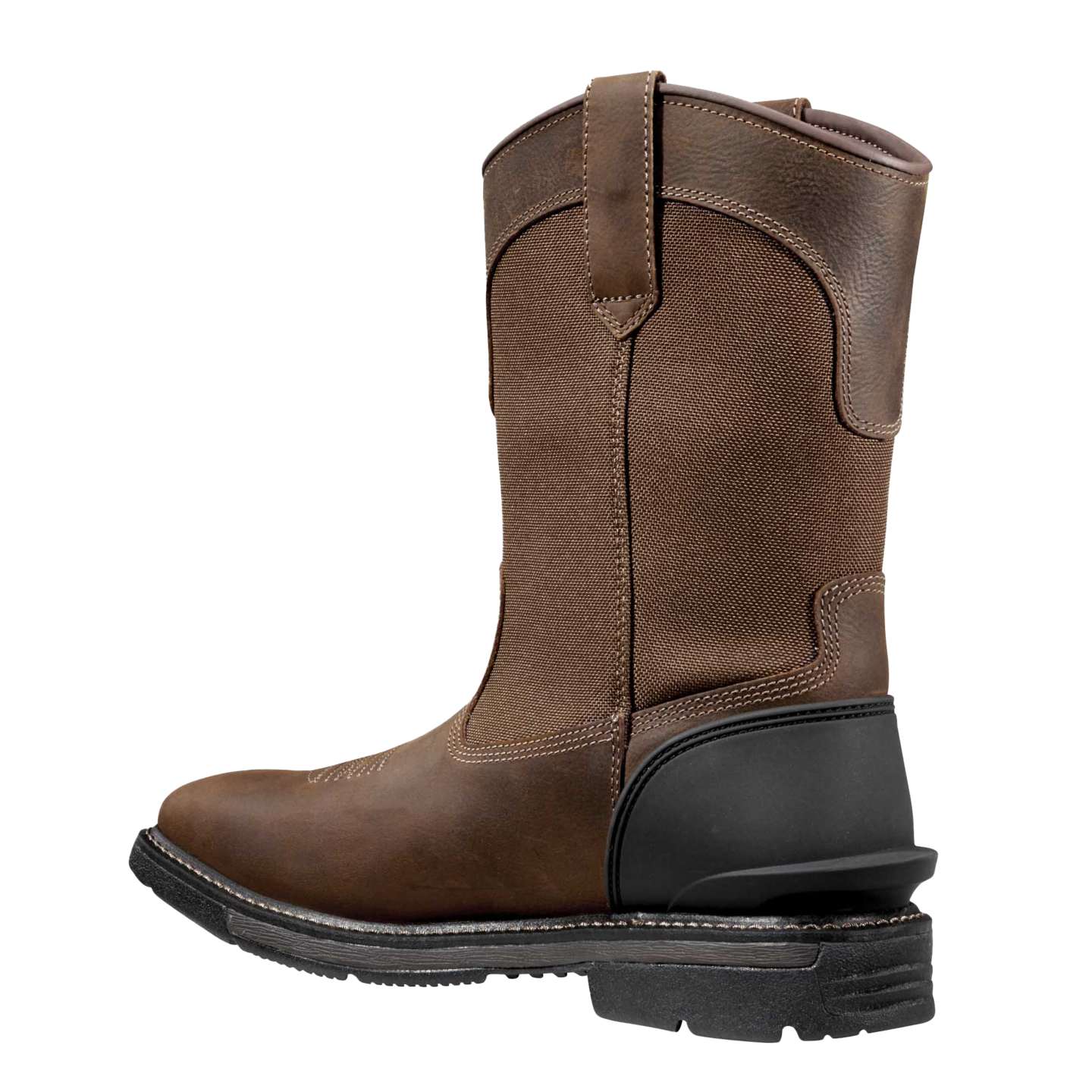 Мужские ботинки Carhartt Montana Water Resistant 11" Steel Square Toe Wellington, цвет: Тёмный коричневый — фото 3