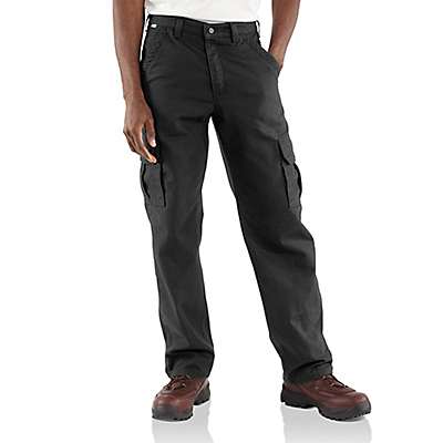 Carhartt Men's Black Flame-Resistant Canvas Cargo Pant