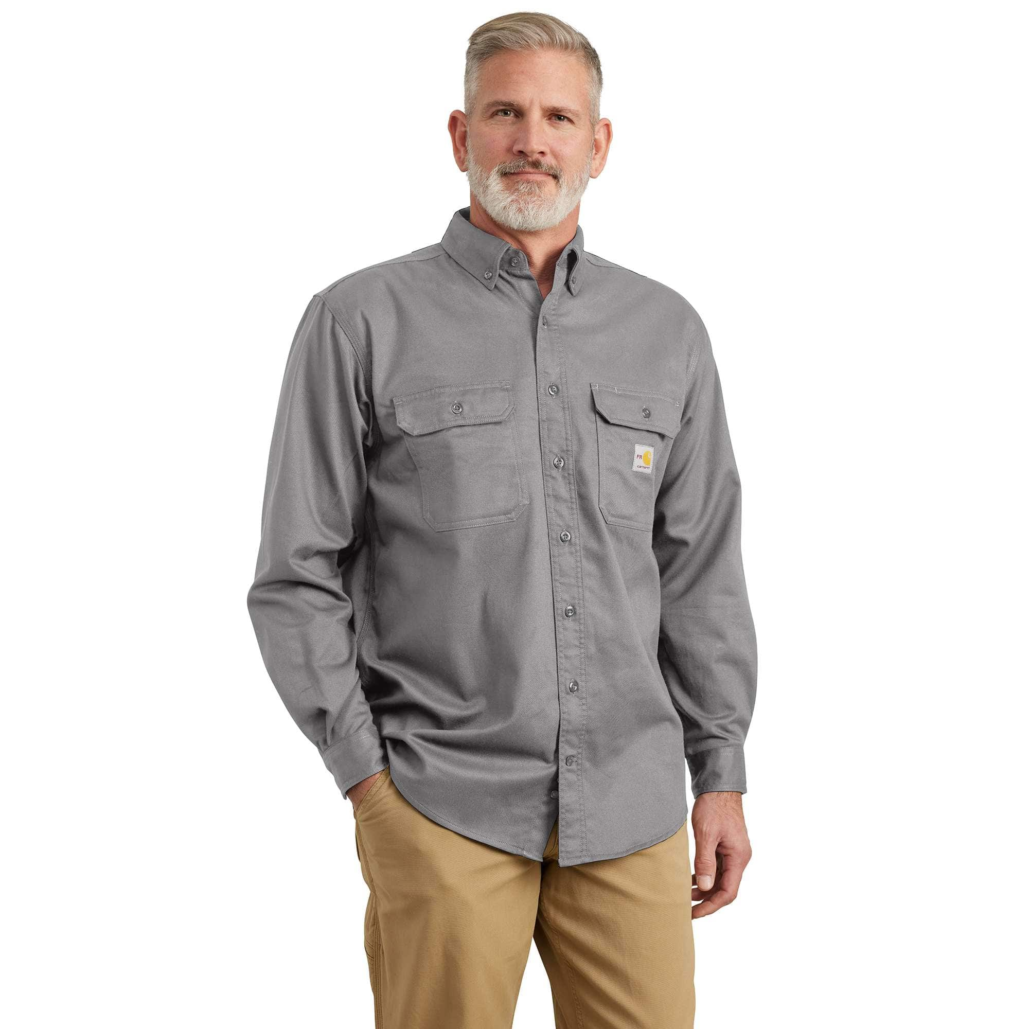 Carhartt FR Force Lightweight Navy Shirt 104138NVY-2X