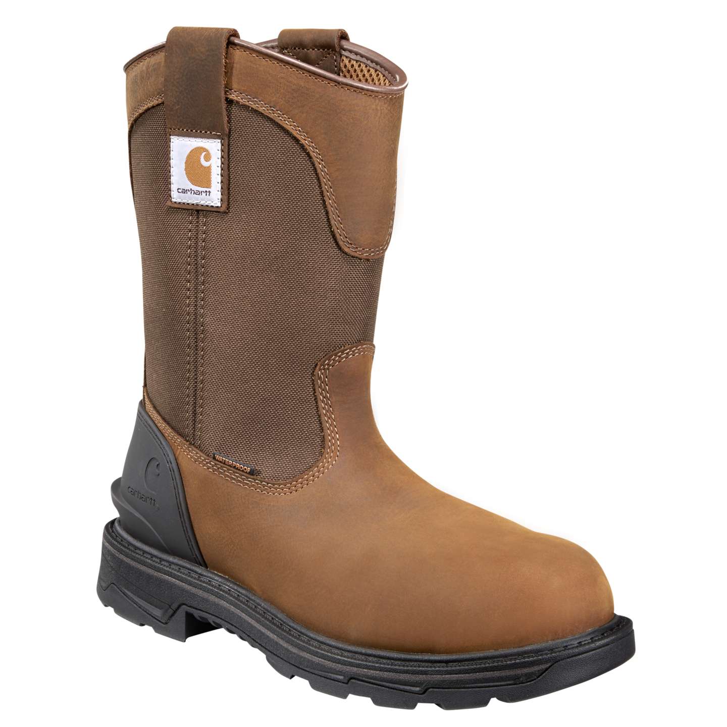 Мужские водонепроницаемые ботинки Carhartt Ironwood Wellington 11" сталь, цвет: Коричневый рыжевато-коричневый — фото 2