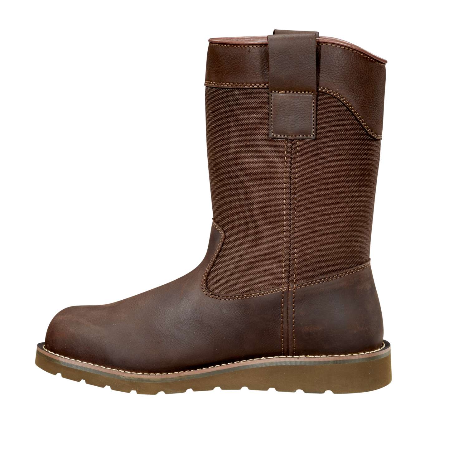 Мужские ботинки Carhartt Waterproof 10" Steel Toe Wellington Wedge, цвет: Тёмный коричневый — фото 3