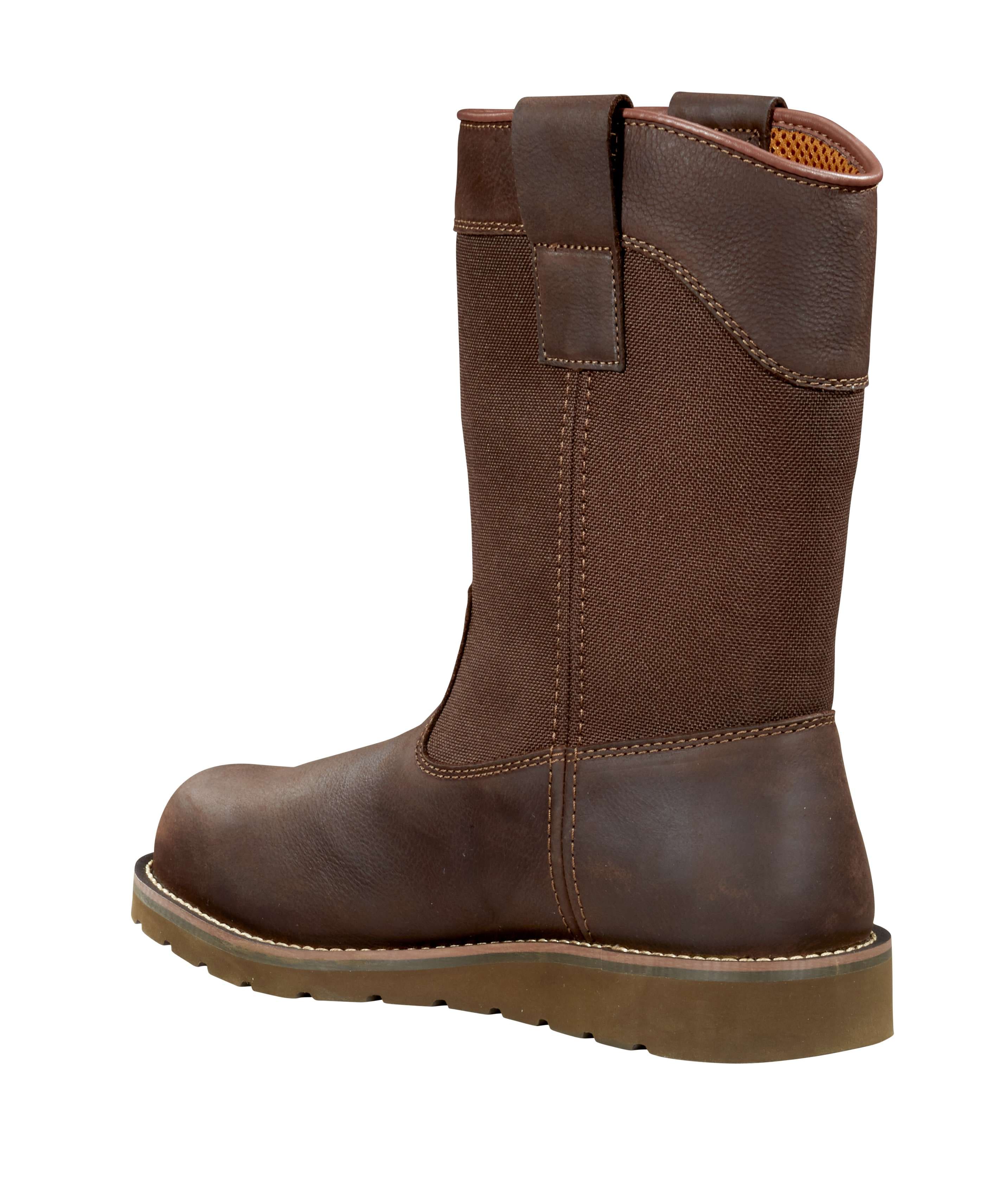 Waterproof 10" Steel Toe Wellington Wedge Boot