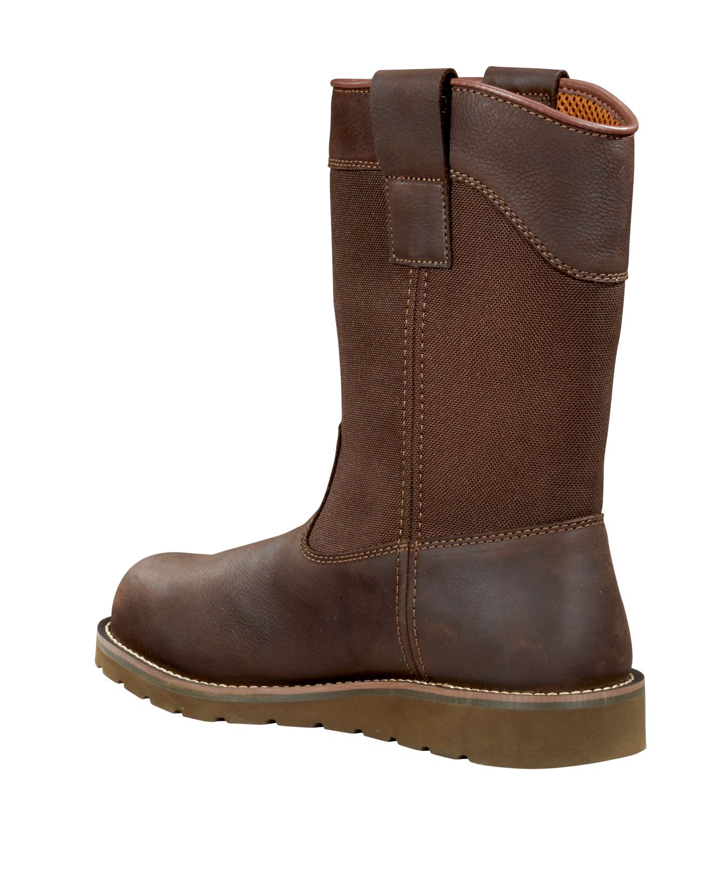 Мужские ботинки Carhartt Waterproof 10" Steel Toe Wellington Wedge, цвет: Тёмный коричневый — фото 4