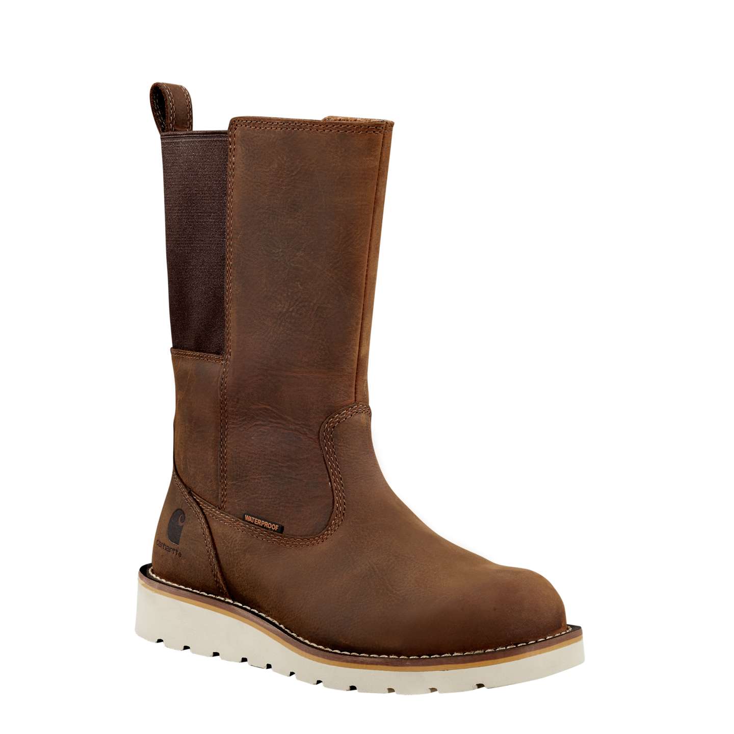 Женские ботинки Carhartt Waterproof 10" Steel Toe Wellington Wedge, цвет: Тёмный коричневый — фото 2