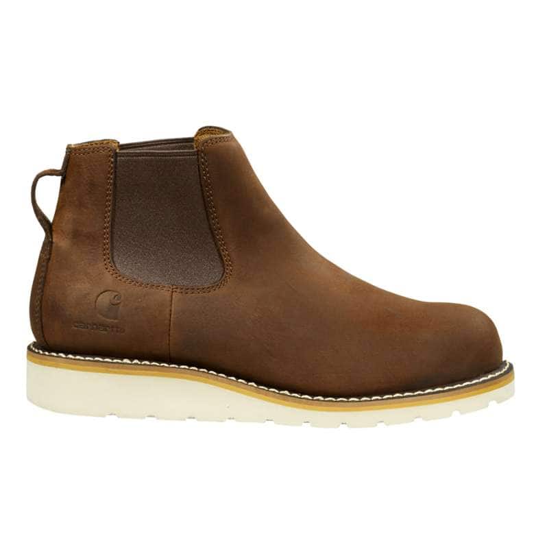 Carhartt  Brown Oil Tanned Wedge 5-Inch Chelsea Pull-On Soft Toe