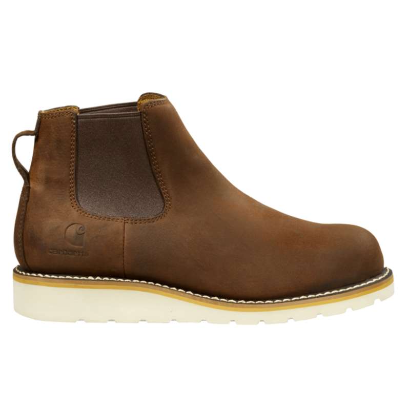 Carhartt  Brown Oil Tanned Chelsea Steel Toe Wedge Work Boot