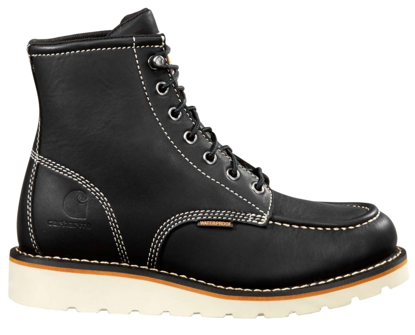 Женские ботинки Carhartt Waterproof 6" Moc Toe Wedge Boot, цвет: Чёрный — фото 1
