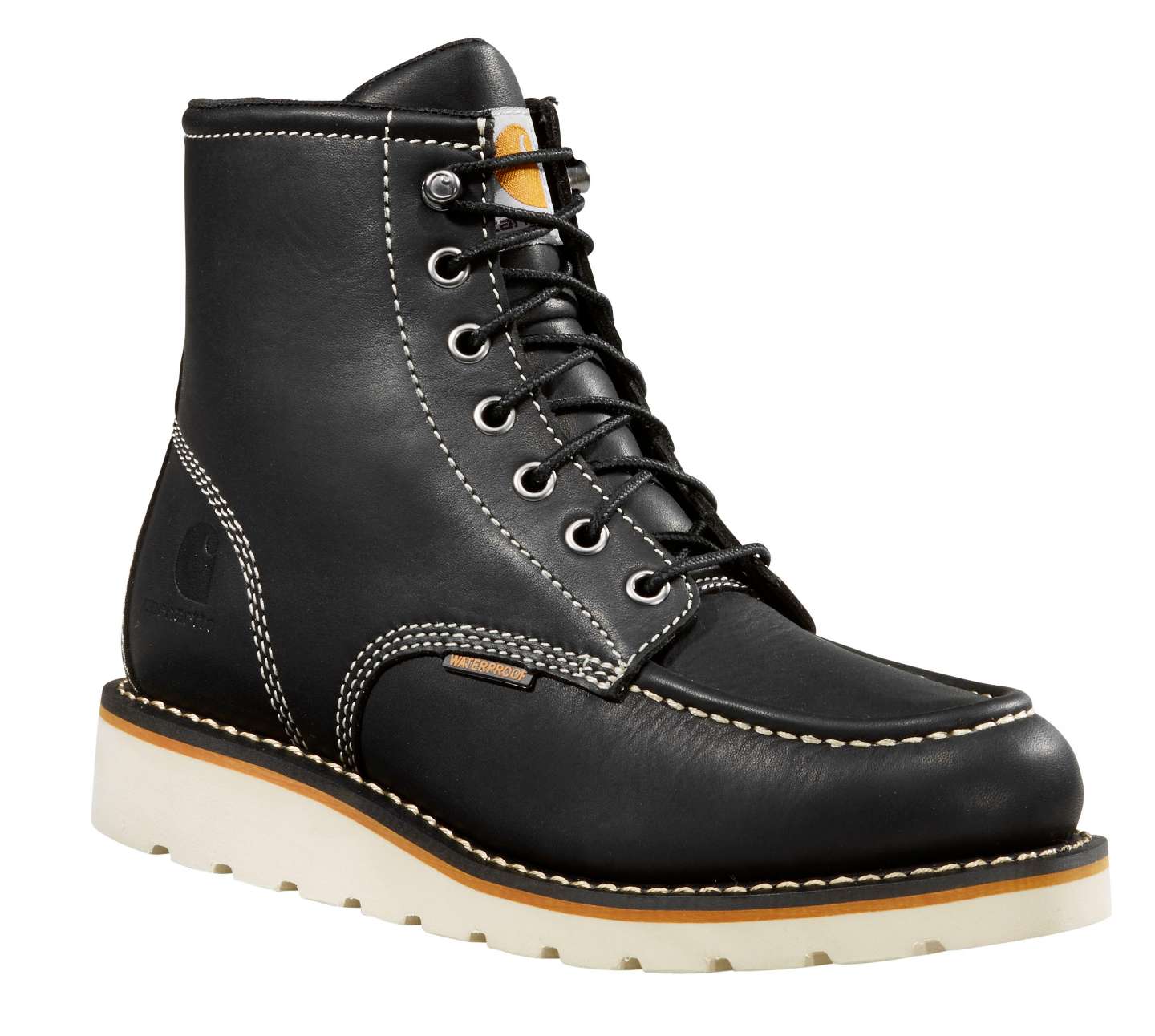 Женские ботинки Carhartt Waterproof 6" Moc Toe Wedge Boot, цвет: Чёрный — фото 3