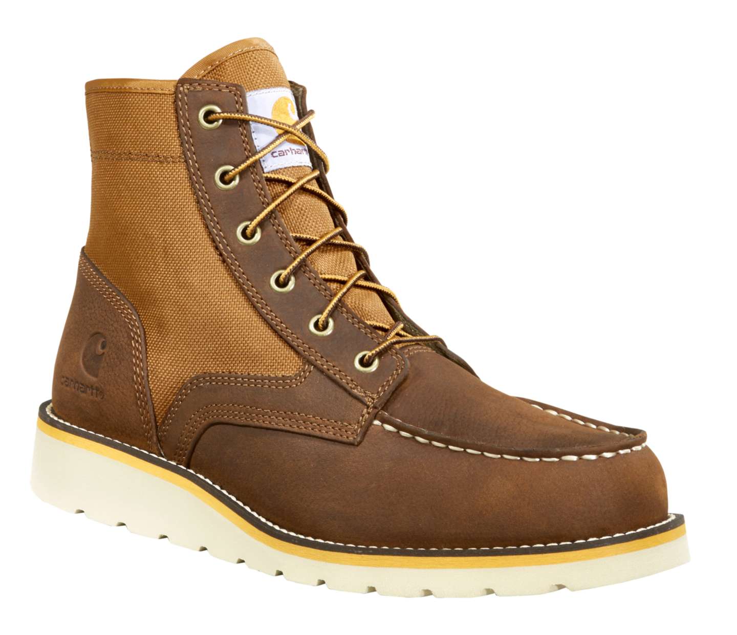 Мужские ботинки Carhartt 6" Moc Toe Wedge Boot, цвет: Коричневый — фото 3