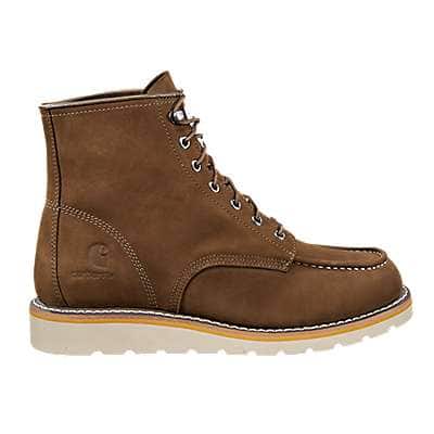 Carhartt Men's Dark Brown 6-Inch Moc Non-Safety Toe Wedge Boot