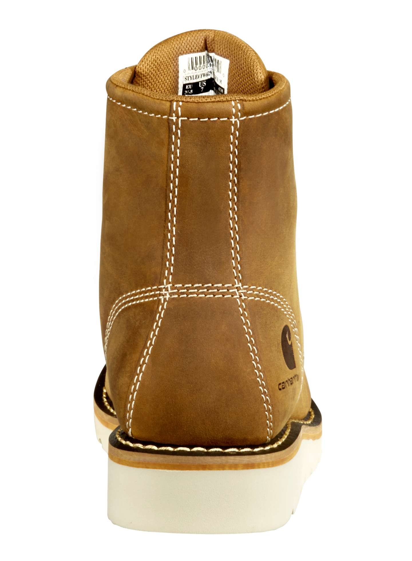 Женские ботинки Carhartt Waterproof 6" Moc Steel Toe Wedge Work, цвет: Коричневый — фото 4