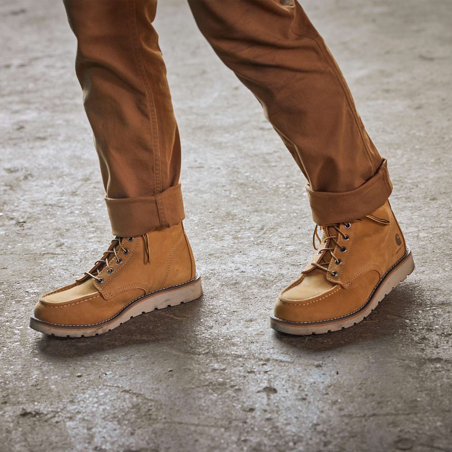 Женские ботинки Carhartt Waterproof 6" Moc Steel Toe Wedge Work, цвет: Коричневый — фото 6