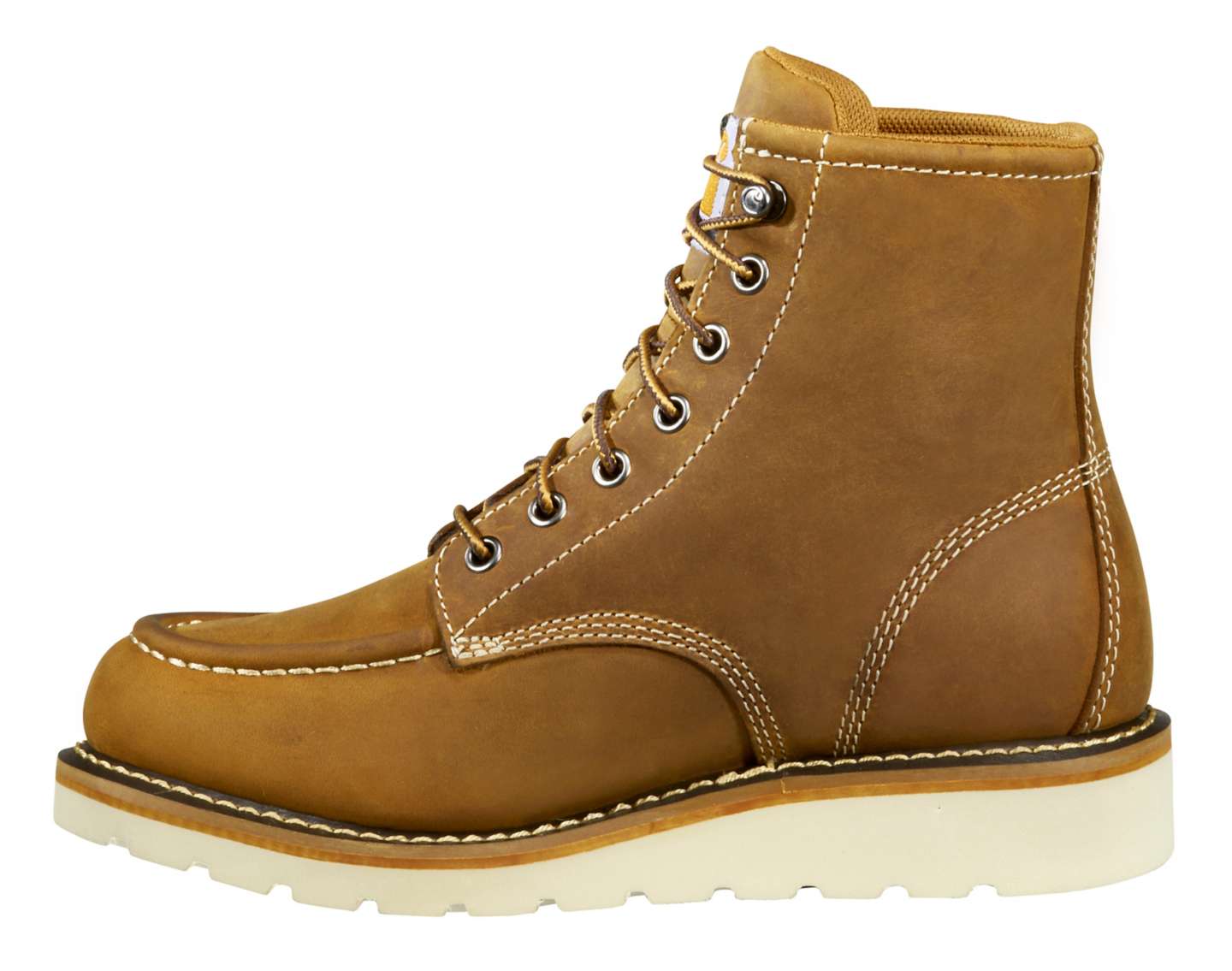 Женские ботинки Carhartt Waterproof 6" Moc Steel Toe Wedge Work, цвет: Коричневый — фото 7