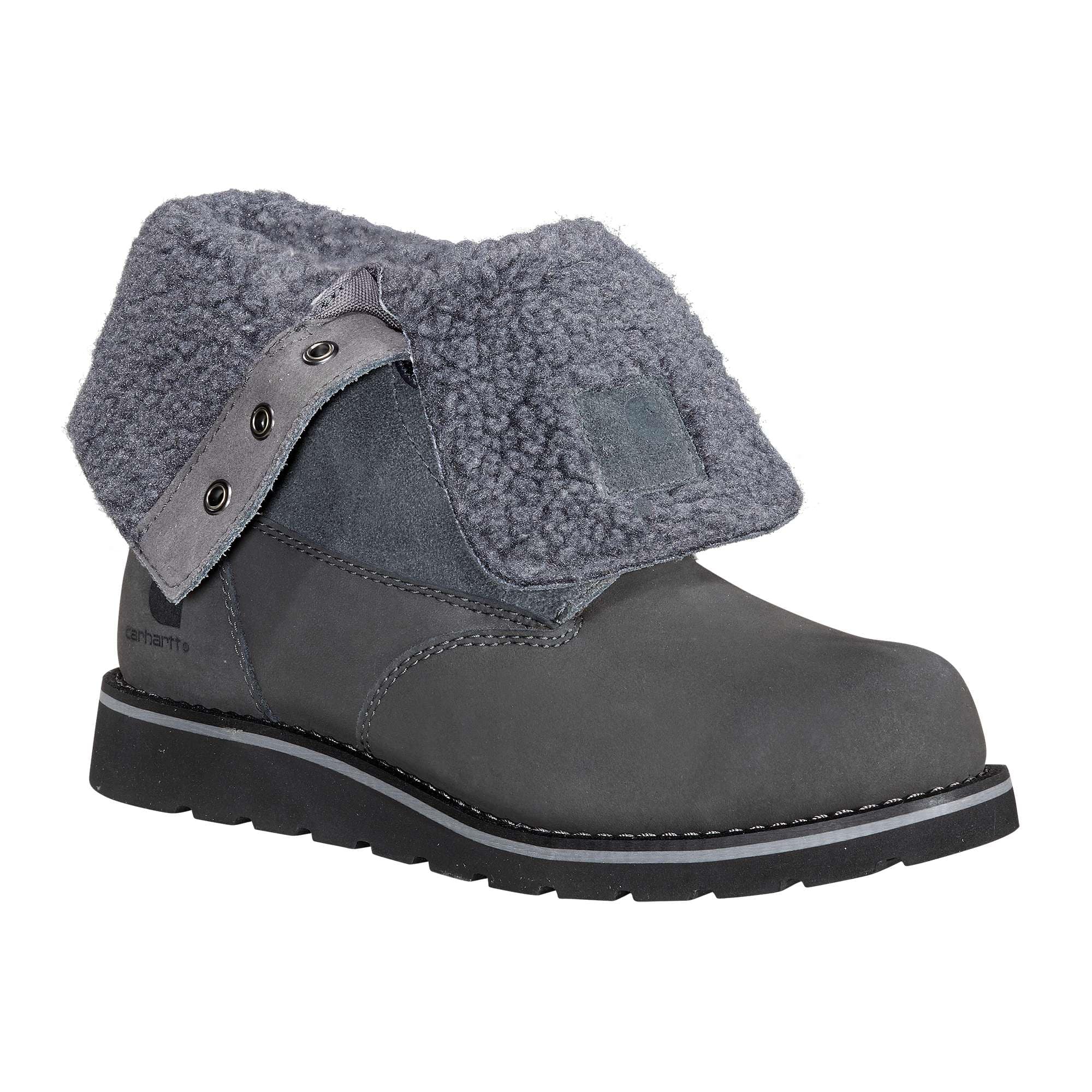 Carhartt Sherpa-Lined Insulated Waterproof Wedge Work Boots For Ladies