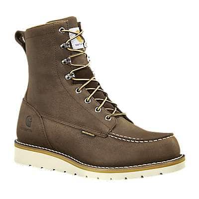Carhartt Men's Dark Brown 8-Inch Non-Safety Toe Wedge Boot