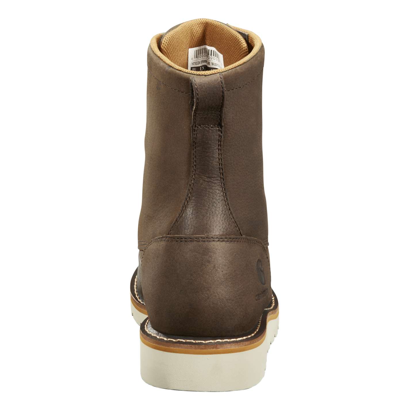Мужские ботинки Carhartt Waterproof 8" Moc Toe Wedge, цвет: Тёмный коричневый — фото 3