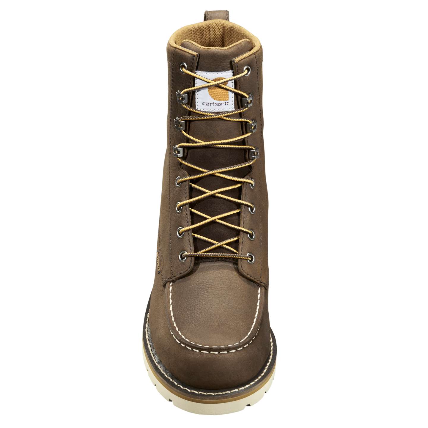 Мужские ботинки Carhartt Waterproof 8" Moc Toe Wedge, цвет: Тёмный коричневый — фото 2