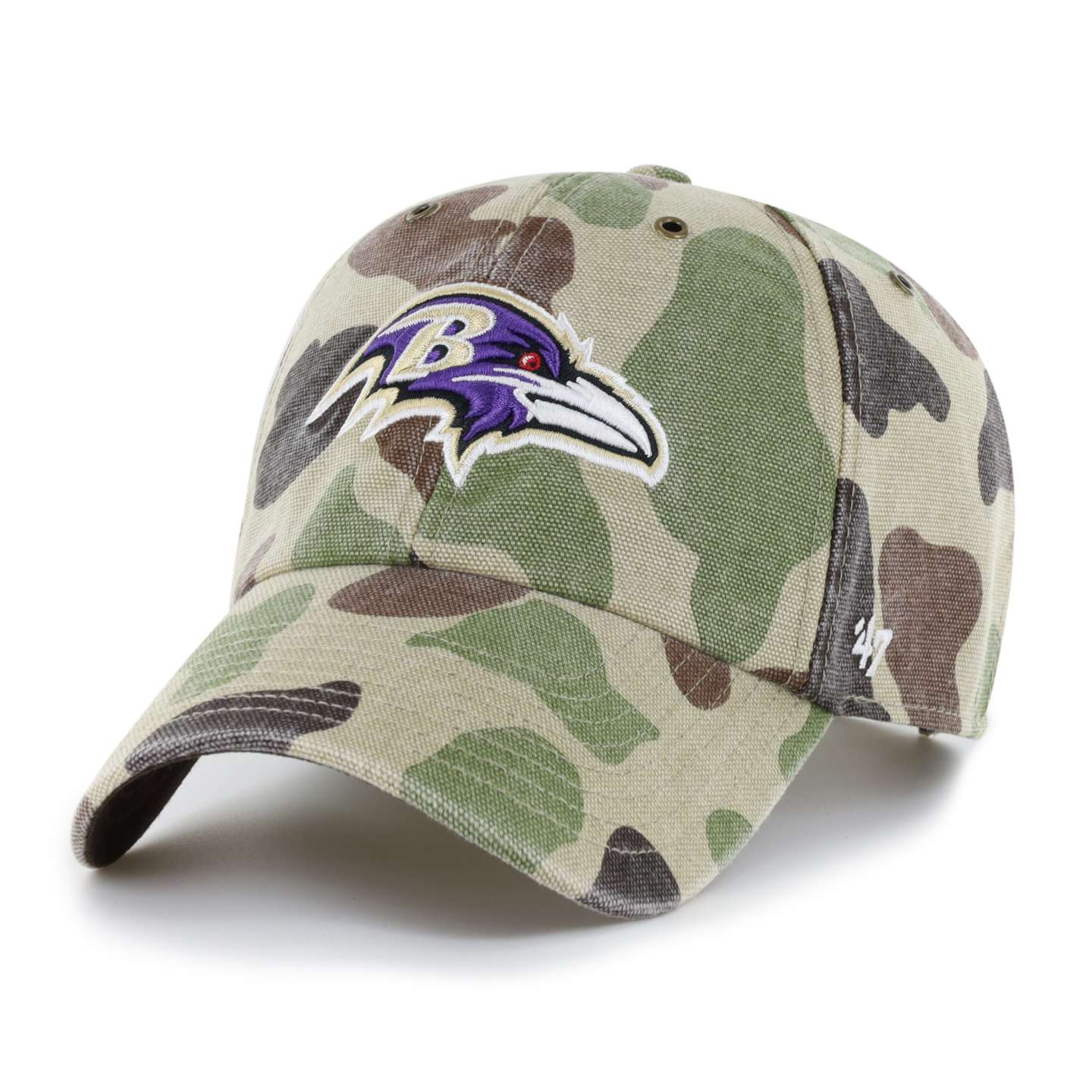 Бейсболка '47 Baltimore Ravens Camo Clean Up для Carhartt, цвет: Камуфляжный — фото 1