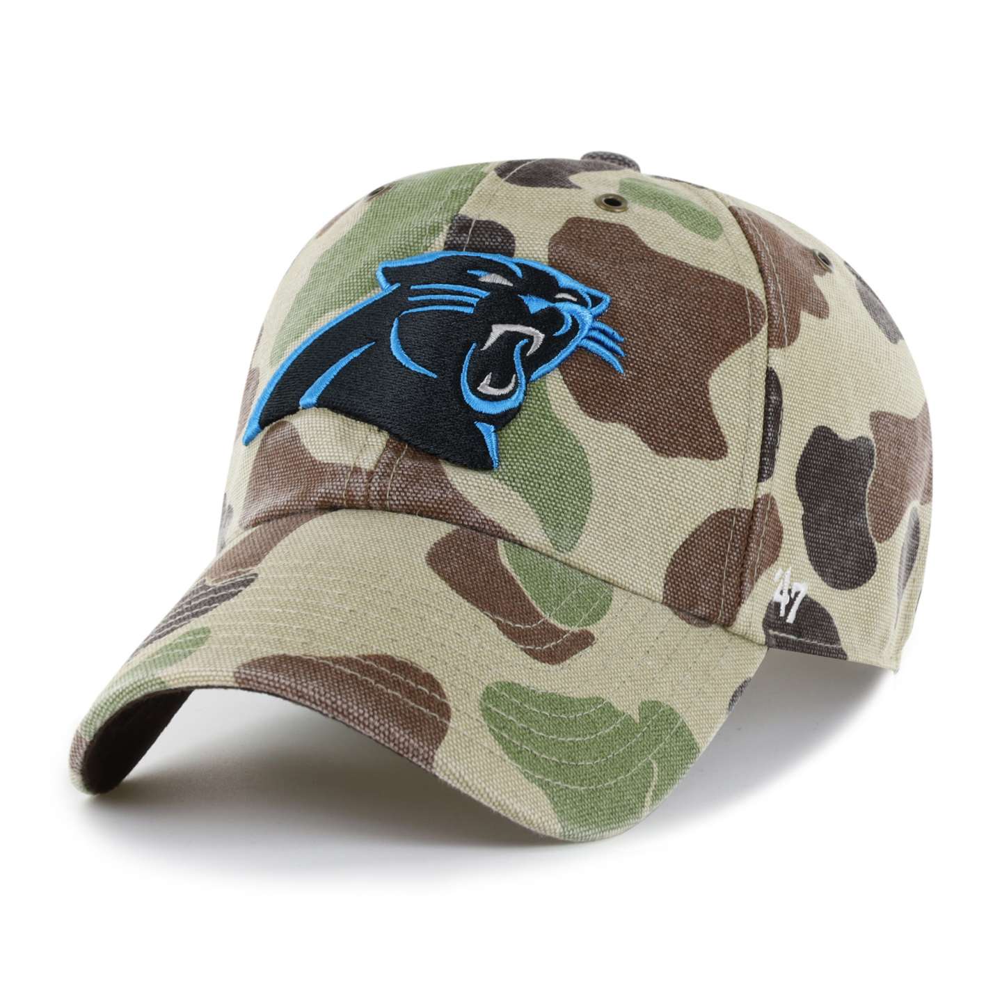 Бейсболка '47 Carolina Panthers Camo Clean Up для Carhartt, камуфляж, цвет: Камуфляжный — фото 1