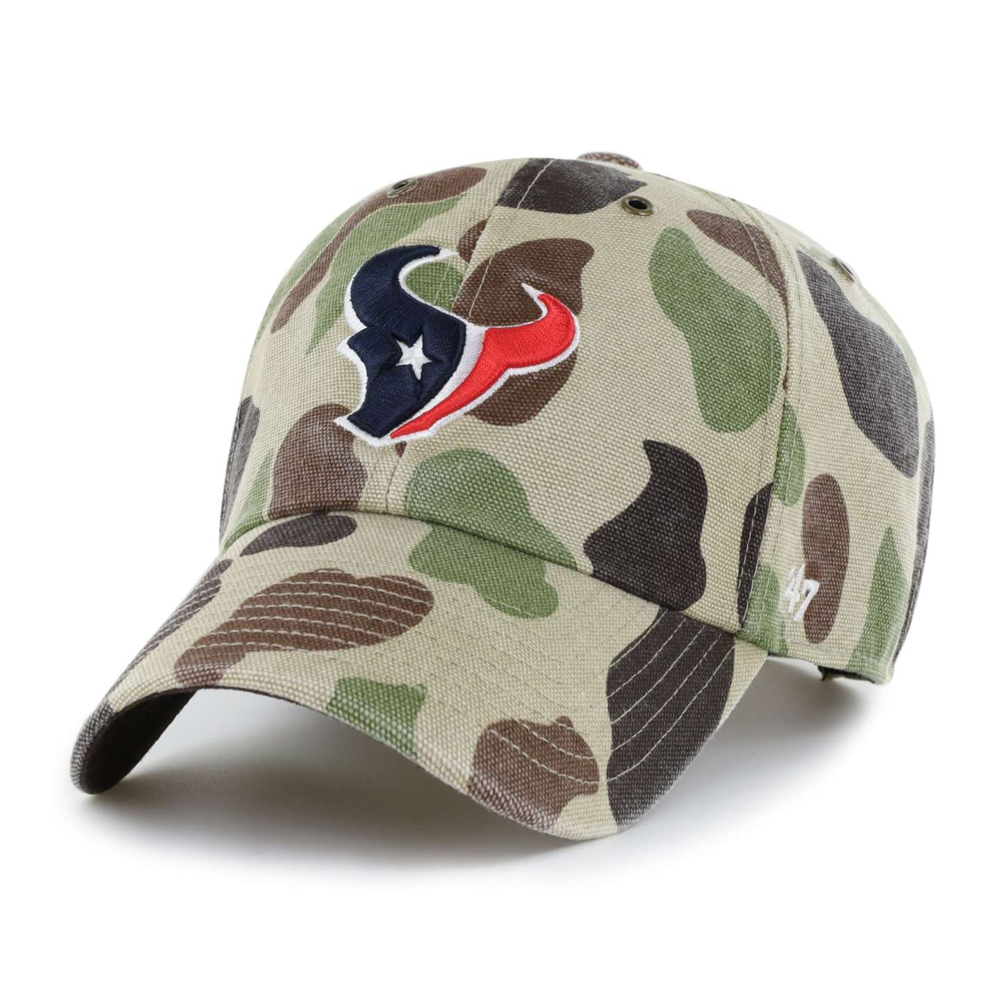 Мужская бейсболка '47 Houston Texans Camo Clean Up для Carhartt, цвет: Камуфляжный — фото 1
