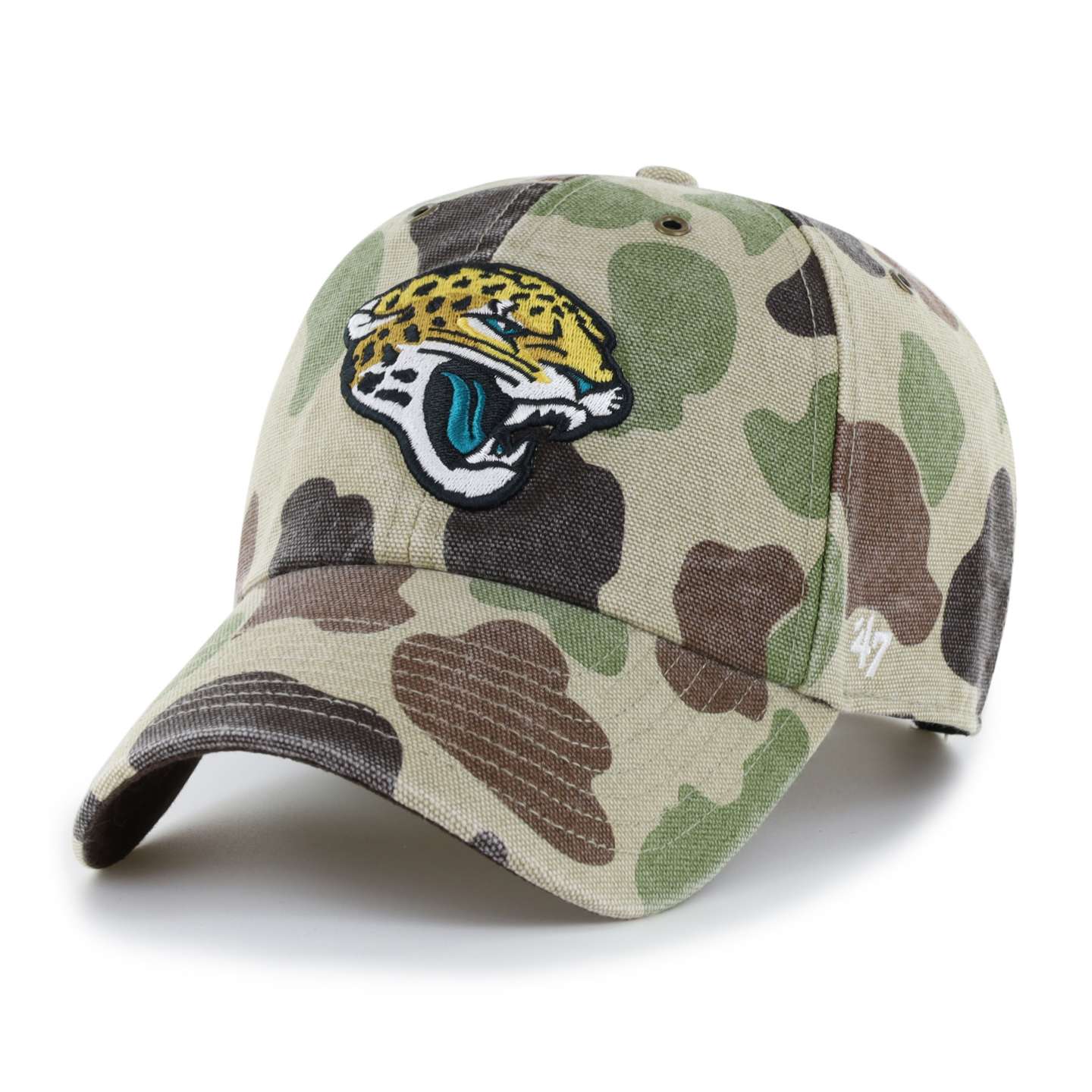 Мужская бейсболка '47 Jacksonville Jaguars Camo Clean Up для Carhartt, цвет: Камуфляжный — фото 1