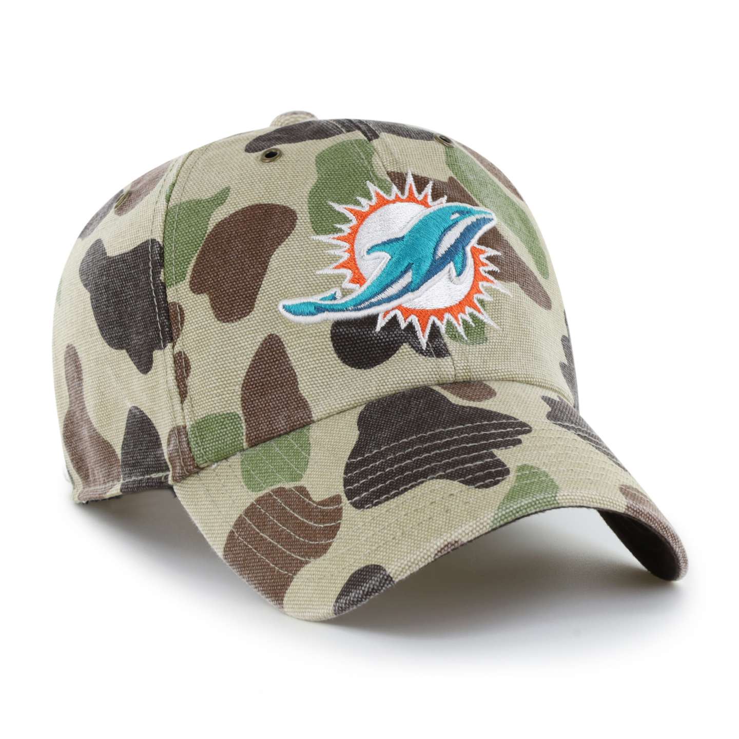 Мужская бейсболка '47 Miami Dolphins Camo Clean Up для Carhartt, цвет: Камуфляжный — фото 4