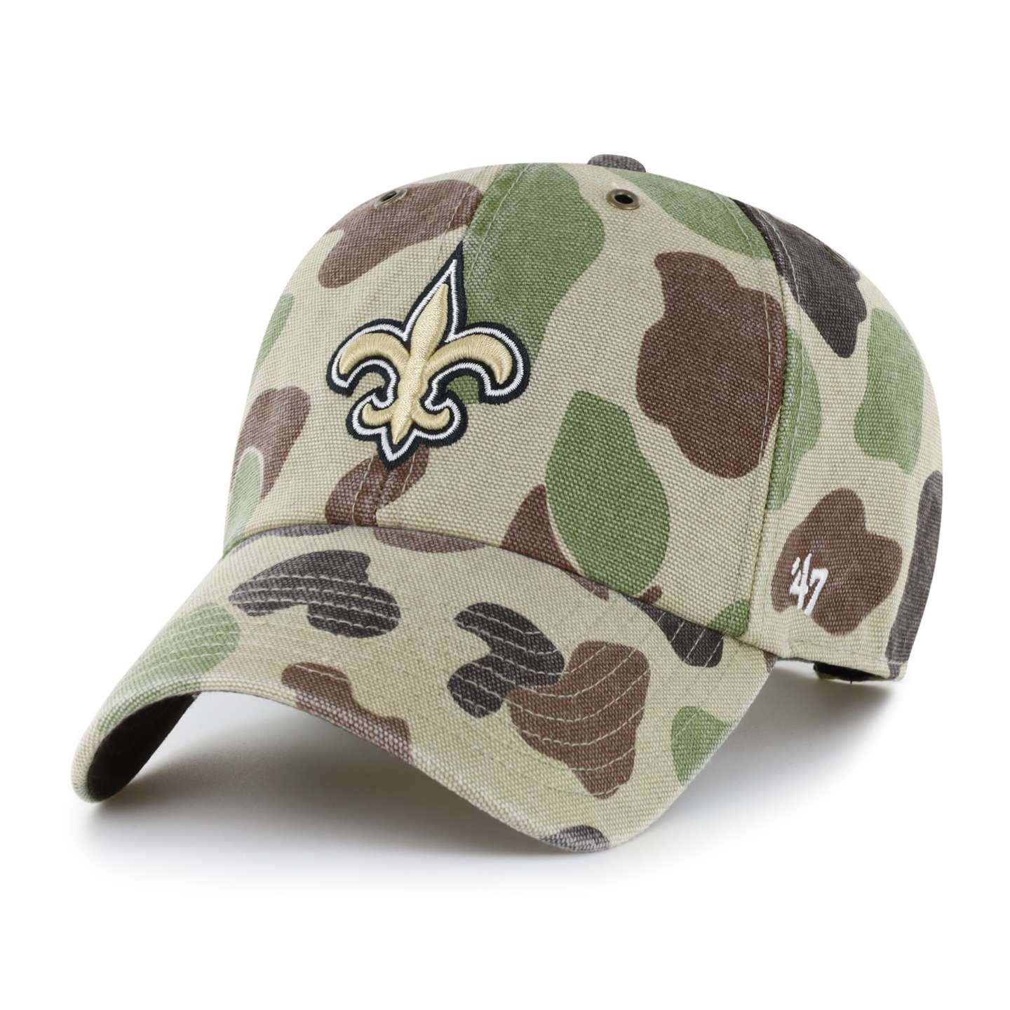 Мужская бейсболка '47 New Orleans Saints Camo Clean Up для Carhartt, цвет: Камуфляжный — фото 1
