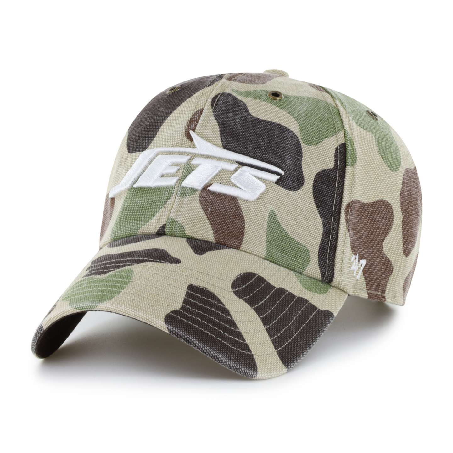 Мужская бейсболка '47 New York Jets Camo Clean Up для Carhartt, цвет: Камуфляжный — фото 1