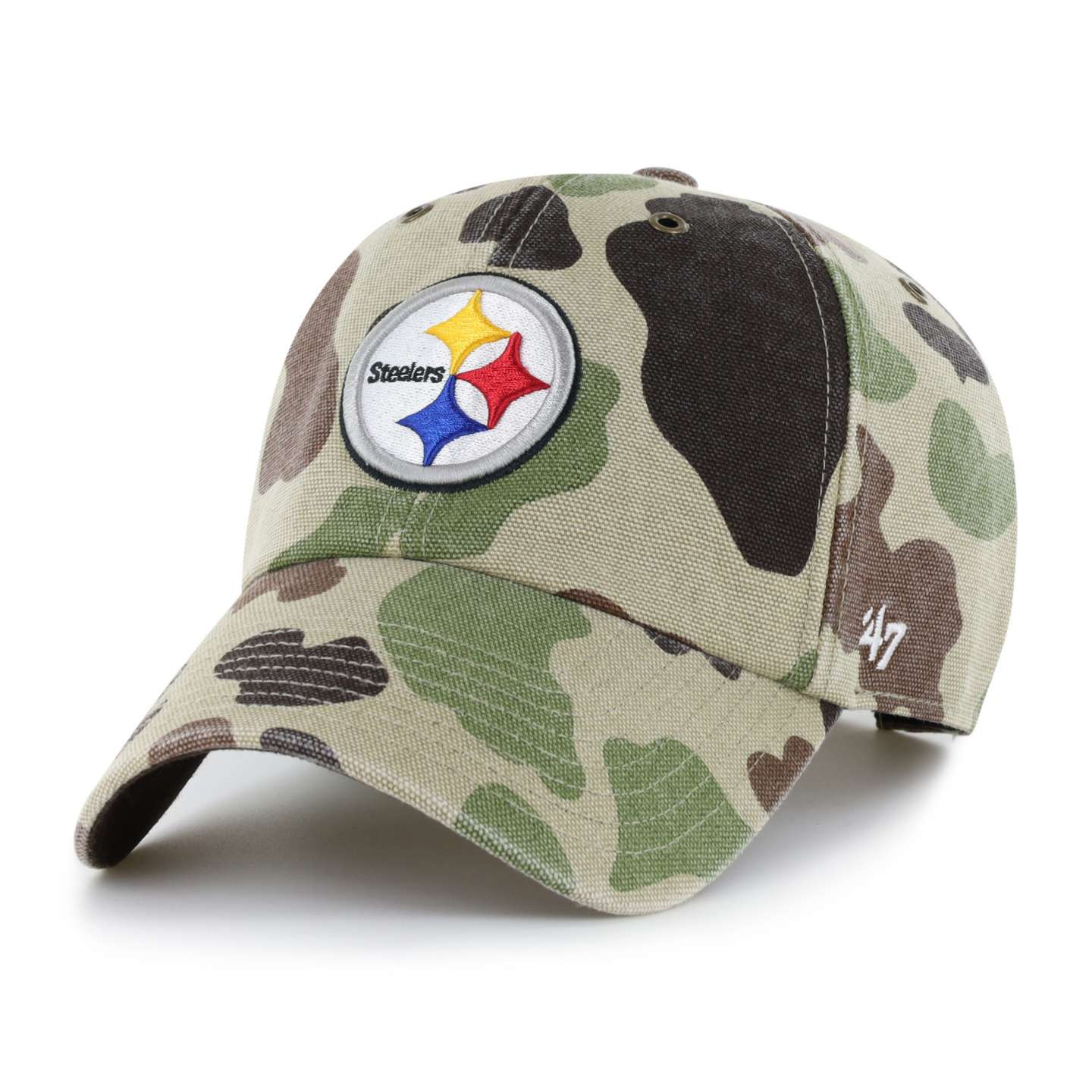 Бейсболка Carhartt Pittsburgh Steelers '47 Clean Up, камуфляжная, цвет: Камуфляжный — фото 1