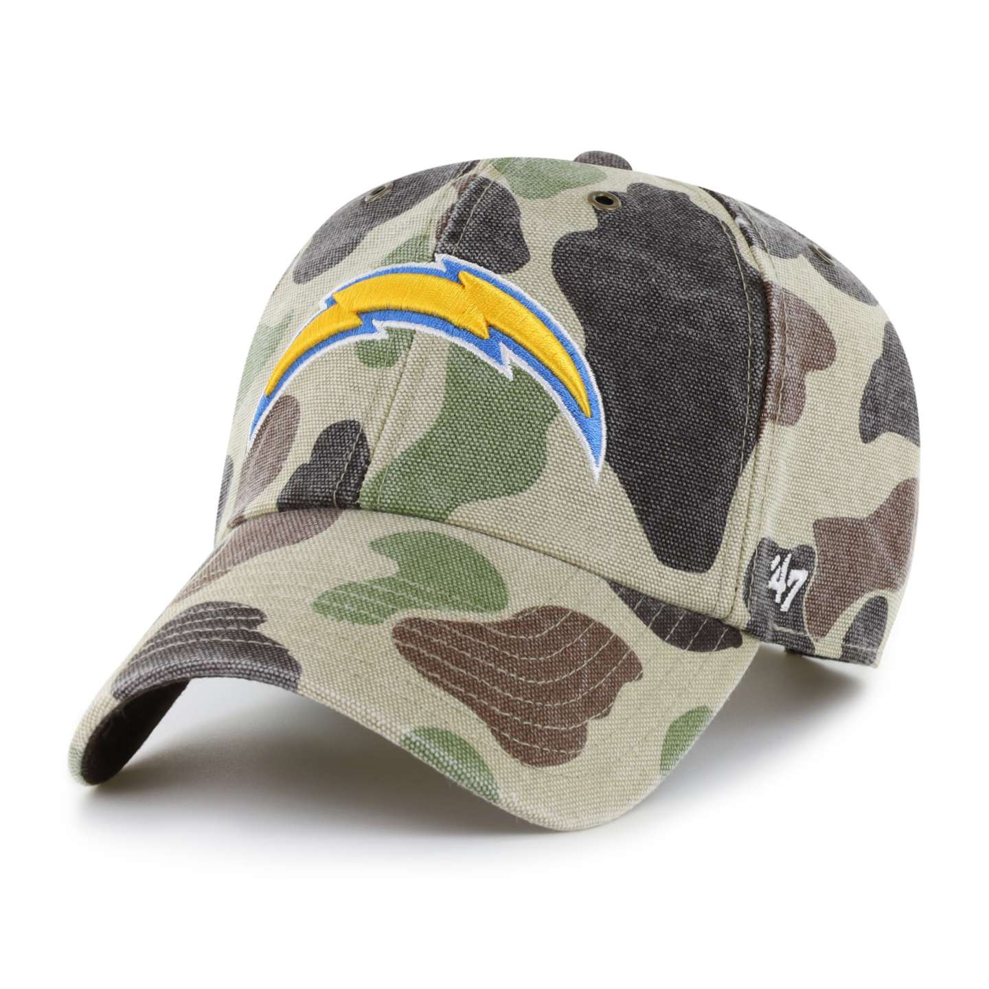 Мужская бейсболка '47 Los Angeles Chargers Camo Clean Up для Carhartt, цвет: Камуфляжный — фото 1